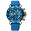 Reloj de Pulsera de Cuarzo para Hombre Lige de Comercio Exterior Transfronterizo con Tres Subesferas y Seis Manecillas, Multifuncional, Luminoso, Resistente al Agua, Reloj de Pulsera para Hombres de Negocios, Dropshipping