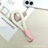 Cordón de Felpa Colorido para Teléfono de Otoño e Invierno, Llavero de Muñeca Corto a la Moda, Correa Anticaída para Botellas de Agua y Accesorios de Bolsa