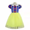 Vestido Infantil 2025 Verano Dibujos Animados Niñas Princesa Animada Camisón Venta Directa de Fábrica con Lazo Seda de Leche