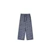 Verano Nuevo para Mujer Estilo 60s Cáñamo Puro Han Temperamento Casual Moda Versátil Holgado Retro Pantalones de Pierna Recta FSY60763