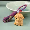Chaveiro Escultura de Sândalo Dourado Ovelhinha Fofa Pingente de Bolsa Chaveiro Exquisitamente Esculpido Pingente Ornamento Venda Direta da Fábrica