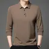 Camisa Polo de Manga Larga con Cuello de Solapa para Hombre Camiseta Casual Simple de Manga Corta Tops para Hombre Venta al por Mayor