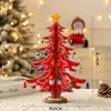 Paquete de Materiales DIY para Árbol de Navidad 2026 Nueva Decoración Navideña de Escritorio Escena Arreglo de Ambiente Adornos Pequeños Regalos
