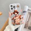 Funda para Teléfono One Piece Luffy Ace Iphone18Pm Moderna Genial Anticaídas Dura Imd Apple 16Pro Modelo para Hombre