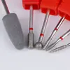 6 cabezales para pulir uñas aptos para tratamiento de uñas frontales de diamante en espiral larga, herramientas de pulido de silicona