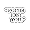 Broche Minimalista Personalizado con Frase Inspiradora de Aliexpress Dibujo Animado Transfronterizo "Actúa Ahora" Insignia de Accesorio Metálico Venta al por Mayor
