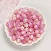 Solsticio de Verano Dos Tonos Dorado Ojo de Gato Resina Redondas Perlas Sueltas Hecho a Mano DIY Pulsera Pulsera Joyería con Perlas Accesorios