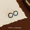 Pendientes sencillos de camelia 2024, nuevos pendientes de diseño de temperamento vintage, de nicho, con personalidad de moda y gran sentido.
