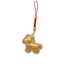 Colgante pequeño de caballo bañado en oro, (tener dinero inmediatamente) llavero, amuleto de teléfono de oveja pequeña, pequeño regalo para atraer clientes a la tienda de bancos y seguros