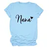 Sitio Independiente Europeo y Americano de Ebay Camiseta Casual Versátil Simple para Mujer Nana Corazón Cuello Redondo Manga Corta Capa Base Comercio Exterior