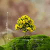 Micro-paisaje simulación árbol de Navidad simulación flor flor de cerezo suculenta Zakka musgo decoraciones de paisajismo accesorios adornos pequeños