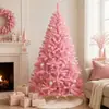 Decoraciones navideñas de stock nuevo transfronterizas Árbol de Navidad de PVC rosa encriptado Artículo de exhibición para decoración de centros comerciales en casa
