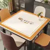 Mantel Cuadrado Simple, Impermeable, Resistente al Aceite, No Requiere Lavado, Resistente al Calor, Mantel, Mantel Protector Cuadrado de Vidrio Suave de PVC para Mesa de Café