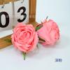 Flor Artificial Borda Queimada Flor Rosa Borda Queimada Rosa Estilo Europeu Guirlanda de Batente de Porta Arranjo de Flores Layout de Cena de Casamento ao Ar Livre