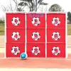 Portería de Fútbol Diversión de Fútbol Juego de Cuadrícula de Nueve Casillas Tiro a Portería Portería Decoración de Penalti Entrenador de Posicionamiento