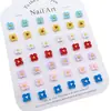 Nuevas Joyas Florales para Uñas de Resina DIY Joyería para Uñas Pendientes Funda de Teléfono Móvil Accesorios Portátiles para Uñas