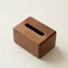 Caja de Pañuelos de Nogal Negro Sala de Estar Comedor Mesa Mesa de Centro Caja de Papel Caja de Pañuelos de Madera Maciza Caja de Papel Caja de Servilletas