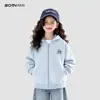 Ropa Infantil Chaqueta con Capucha para Niñas 2026 Primavera Nueva Elegante Ropa Casual para Niños Tendencia Primavera y Otoño Tops para Niños Mayores