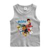 Wangwang colete infantil verão fino meninos 'bebê crianças exterior usar camisa sem mangas entrega de uma peça elegante