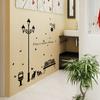 Nuevas Pegatinas de Pared Creativas Simples para Pintar SK9180 Venta al por Mayor Sala de Estar Dormitorio Pegatinas Decorativas de Pared Gato Bajo Farola