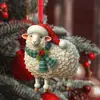 Pendente de Animal Plano de Acrílico Novo Transfronteiriço Mundo Animal Festa de Natal Decoração de Árvore de Natal Pingente Plano