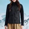 Nova jaqueta esportiva de outono e inverno com costura, jaqueta leve, quente e confortável, gola vertical, jaqueta de penas de pato branco