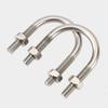 M6M8M10M 12 acero inoxidable 304 perno en U tornillo en U abrazadera para tubo abrazadera para tubo hebilla fija aro con tuerca