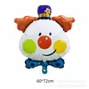 Novo Balão Cabeça de Palhaço Sorridente Q Festa de Aniversário Evento em Shopping Center Decoração Balão de Filme de Alumínio Circo