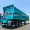Volquete Semi-Remolque Basculante para Transporte de Carbón de Alto Gama al por Mayor en Stock Sudeste Asiático, Medio Oriente, Malasia y Australia