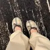 Versão em Couro! Sapatos de Boneca Estilo Ballet com Bico Fino e Salto Baixo para Mulheres, Novo Modelo 2026, Lindo Laço, Sapatos Mary Jane com Solado Macio