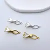 Hebilla Lisa de Cola de Pez Ballena de Cobre Fundido Hebilla de Presión Cadena de Suéter Joyería Hebilla Accesorios para Joyería Hechos a Mano DIY