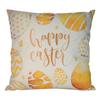Almohada de Huevo de Pascua Transfronteriza Funda de Almohada de Lino Cubierta de Cojín Estilo Ins Conejo Funda de Almohada para Cabecera de Sofá Dropshipping