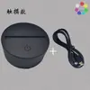 Nuevos regalos extraños y creativos base de lámpara de mesa de arena movediza LED base 3D luz nocturna USB colorida base de lámpara de noche