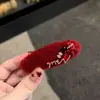 Pinza para el Cabello de Lana con Pedrería de Alta Gama y Alta Resistencia, Pasador de Moda y Exquisito Estilo Dulce, Accesorio para el Cabello de Pinza Lateral para Mujeres