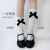 Calcetines apilados de verano finos para mujer, calcetines de pantorrilla con lazo JK, calcetines de encaje transpirables, calcetines blancos de tubo Lolita