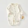 Mameluco para Bebé Primavera y Otoño Algodón Puro Sin Etiquetas Ropa Interior Bodysuit Ropa para Bebé Primavera y Otoño