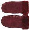 Luvas de Inverno para Exterior à Prova de Frio para Homens e Mulheres Pele Integrada Pele de Ovelha Lã Espessada Quente Esqui Equitação