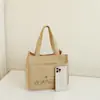 Bolsa de Lona Estilo Japonés de Kt Cat para Mujer, Bolsa Tote Versátil de Dibujos Animados de Gran Capacidad de Moda, Bolso de Mano para Exteriores