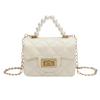 Mini Bolso de Mano Portátil para Niñas, Nuevo Bolso de Gelatina de Moda Tendencia 2026, Elegante Bolso Cruzado con Cadena