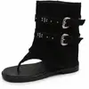 Sandalias Retro con Hebilla y Dedos al Aire 2026 Verano Nuevo Tacón Grueso Estilo Callejero Chica Popular Botines Sandalias con Hebilla de Metal para Mujer