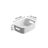 Caja de Almacenamiento de Cosméticos para el Hogar Cesta de Almacenamiento de Snacks de Escritorio Cesta de Almacenamiento para Cocina Baño Caja de Almacenamiento de Plástico Varios