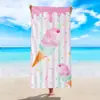 Toalla de Playa Amazon Simple Rayada Microfibra Absorbente Toalla de Baño para Playa Toalla de Playa Rayada Transfronteriza Personalización