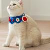 Babeiro Toalha para Saliva de Gato, Babador Fofo, Babador de Animal de Estimação Tricotado à Mão, Coleira Decorativa para Cachorro, Acessórios de Tricô