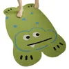 Alfombrilla de baño anticaída para niños con dibujos animados, alfombrilla antideslizante para ducha de baño, alfombrilla de seda hueca con forma de anillo, una generación de cabello