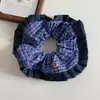 Nuevo Diseño Coreano de Nicho Hecho a Mano Encaje Plisado Encaje Banda para el Cabello Doble Capa Intestino Grande para el Cabello Accesorios para el Cabello