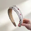 Diadema de lunares estilo coreano de ala ancha, diadema retro de corona alta para lavarse la cara, accesorio versátil para el cabello para mujeres, stock de fábrica al por mayor