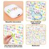 Mini Pegatinas de Letras de Colores Decoración de Diario Personalizado DIY Pequeños Materiales Objetos Pequeños Pegatinas de Letras Guka Impermeables Venta al por Mayor