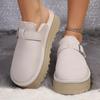 Outono de 2025 Novo Estilo Baotou Birkenstock Meio Chinelo Chinelo com Solado Grosso Fosco Venda Direta da Fábrica Comércio Exterior Transfronteiriço Calçados Femininos