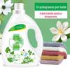 Amaciante Gardenia Fragrância Antiestático Cuidados Fofos Roupas Macias Fragrância Duradoura Caixa Inteira Líquido para Lavar Roupas