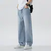 Roupas Masculinas Fengshe/2026 Primavera Nova Marca Americana de Moda High Street Jeans Masculino de Corte Solto Casual Versátil